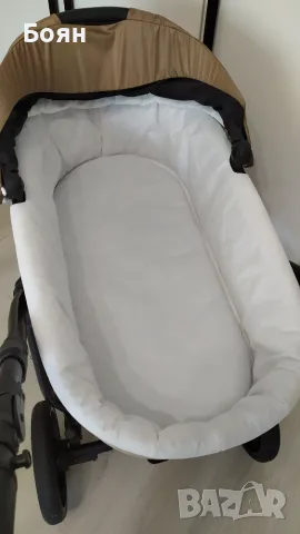 Бебешка количка 3в1 Buba Karina Light Beige / Светла Бежова, снимка 5 - Детски колички - 55777052