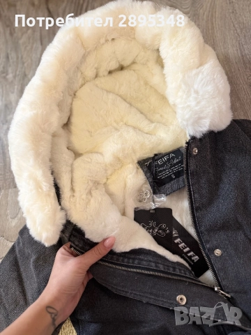 Топъл дамски модел яке с пух, снимка 2 - Якета - 52947448