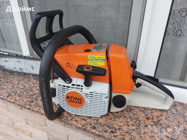 Резачка STIHL 034 AV super electronic quickstop , снимка 6 - Градинска техника - 52659740