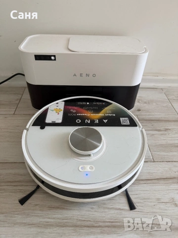 Робот прахосмукачка AENO с миеща функция + автоматична станция + самопочистване – като нова!