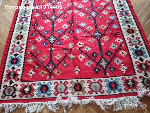 Котленски, Чипровски килим, нов, ръчно тъкан по поръчка, 100 % вълна, снимка 2 - Други ценни предмети - 51869621
