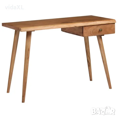 vidaXL Писалище, акациево дърво масив, 110x50x76 cм, снимка 2 - Бюра - 56146365