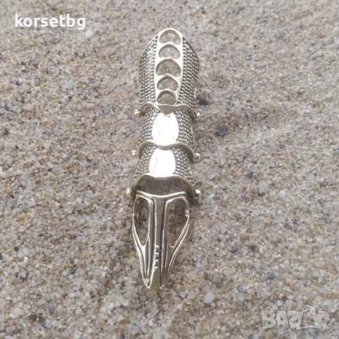 Пръстен за целия пръст стиймпънк стил 23730, снимка 7 - Пръстени - 39449480