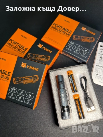 LED фенер мощен магнезиево-алуминиев малък Cob диод 2026 модел , снимка 10 - Екипировка - 53263350