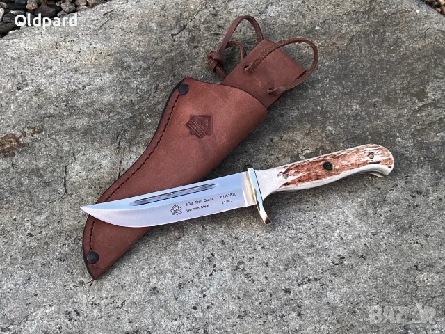 Ловен нож PUMA SGB trail guide, Hirschhorn (6116382L), снимка 2 - Ножове - 45299460