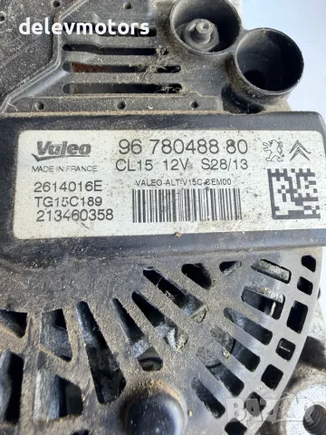 9678048880 алтернатор Динамо Valeo 12V от Citroen C4 1.6 HDI, 92 ph., 5sp., engine 9HP, 76 000 km, снимка 7 - Части - 55846644
