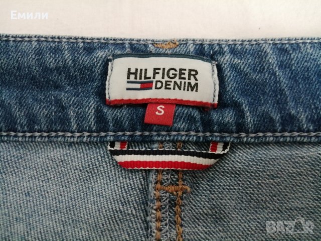 Tommy Hilfiger Denim оригинална дамска къса пола в син цвят р-р S, снимка 7 - Поли - 42317236