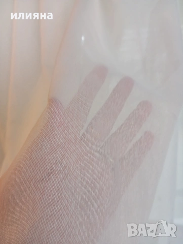 Тънко бяло перде, снимка 2 - Пердета и завеси - 53254903