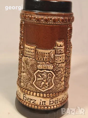 немска керамична колекционерска халба 25/4, снимка 3 - Колекции - 50235502