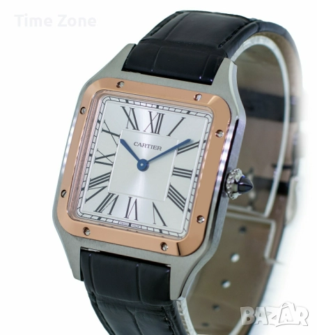 Cartier Santos - Dumont 38mm SWISS Movement Steel Rose Gold Дамски / Унисекс Различни Варианти, снимка 6 - Дамски - 52996801
