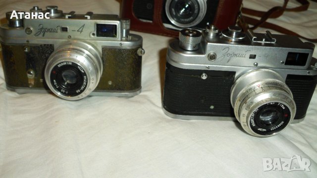 Фотоапарати ЗОРКИЙ 4 с обективи Индустар 50 - 3бр, снимка 4 - Фотоапарати - 40287422