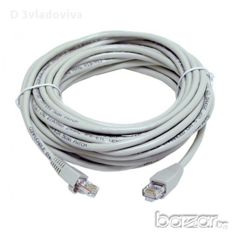 Кабел за лан мрежа 1,5м. Лан кабел Lan кабел Patch cable UTP 5Ecat. 1,5m, снимка 2 - Рутери - 20717169