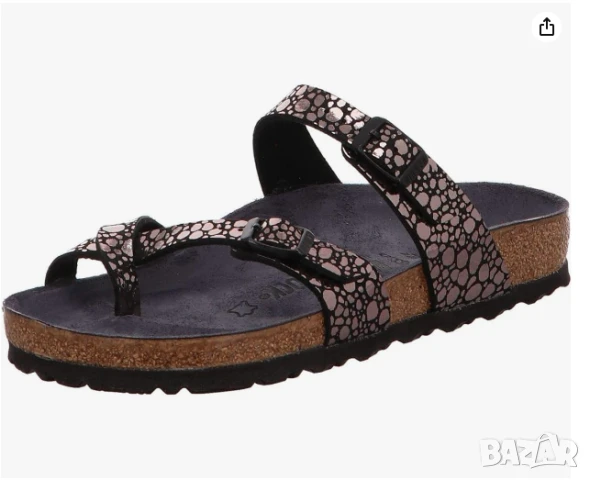 сандали Birkenstock Mayari с метални камъни Birko-Flor номер 39 , снимка 5 - Чехли - 50750211