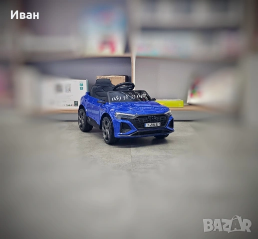 ПРОМОЦИЯ ДО 31.01!НОВО!Акумулаторен джип Audi SQ8 BLUE с 12V батерия,EVA гуми, снимка 3 - Електрически играчки - 51361757