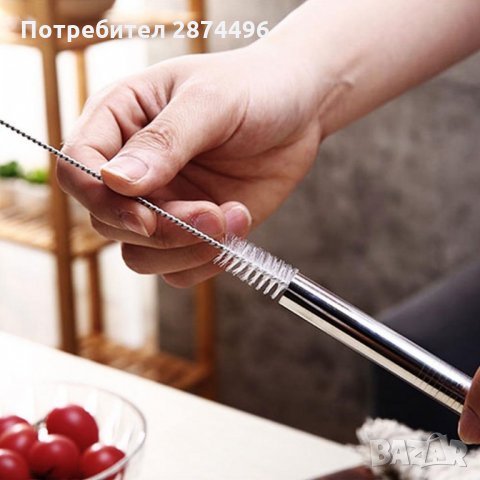 3000 Стоманени сламки в комплект от 4 или 12 броя, снимка 3 - Други стоки за дома - 35356995