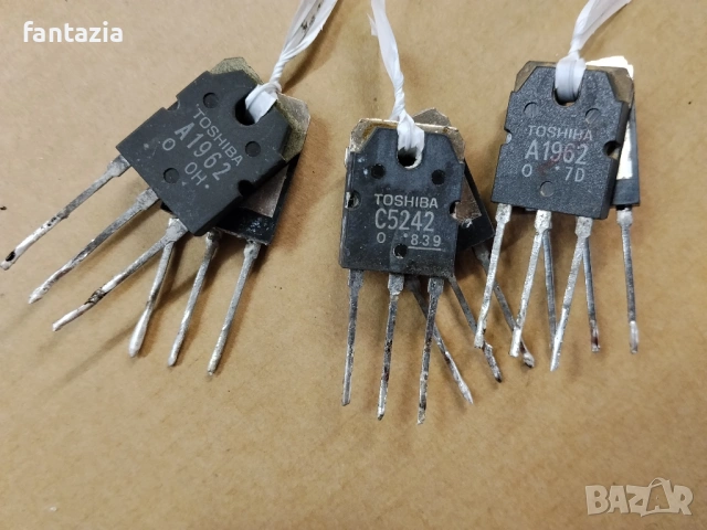 Оригинални транзистори 2SA1962 2SC5242 1962 5242, снимка 2 - Други - 53281804