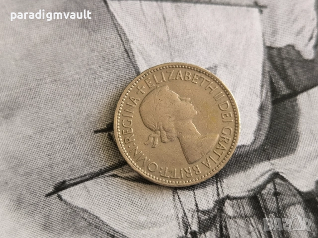 Монета - Великобритания - 2 шилинга | 1953г., снимка 2 - Нумизматика и бонистика - 50230537