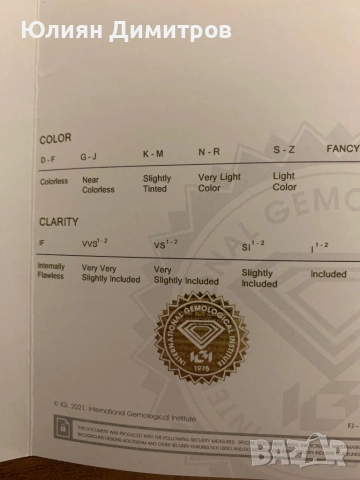 Годежен пръстен - естествен диамант 0,98к с 14к злато, снимка 12 - Пръстени - 53244921