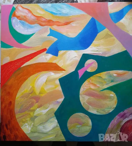 картина абстракция, снимка 2 - Картини - 50011014