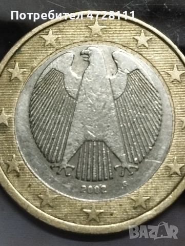 1евро Германия , снимка 3 - Нумизматика и бонистика - 53354111
