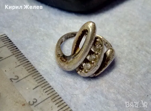 ТОКАШ СКЪПОЦЕНЕН СРЕБЪРЕН ПРЪСТЕН МАРКОВО СРЕБРО 925 с БЛЕСТЯЩИ ЦИРКОНИ ДИЗАЙНЕРСКО АРТ БИЖУ 30579, снимка 13 - Пръстени - 49959727