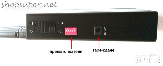 Заглушител с 4 антени на честоти 315 , 433 , 868 и 915 Mhz, снимка 5 - Друга електроника - 39002940