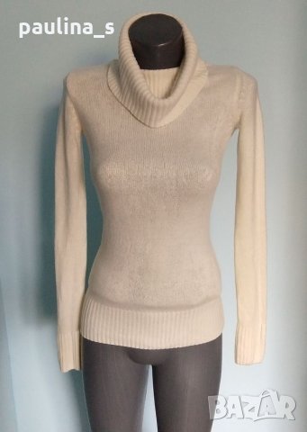 Пуловер с щедра поло яка "Kenvelo"® / малък размер, снимка 2 - Блузи с дълъг ръкав и пуловери - 34117404