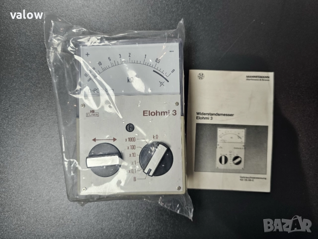 Уред за измерване на електрическо съпротивление омметър Elohmi 3, снимка 3 - Други инструменти - 52677956