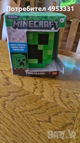 Чисто нова лампа Minecraft Creeper Icon Light със звук, снимка 2 - Детски нощни лампи - 56136636