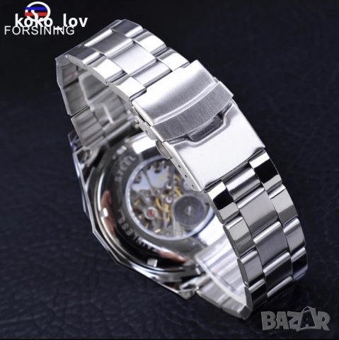 Механичен мъжки часовник Skeleton Watches, снимка 5 - Мъжки - 31045838
