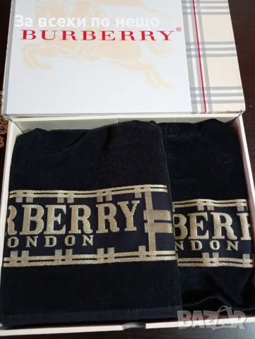 Burberry Комплект Лукс Хавлии - 2 броя Бърбъри - 2 Налични Цвята Код D2399, снимка 5 - Хавлиени кърпи - 50043983