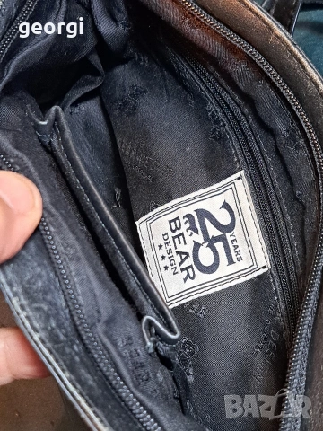 чанта от естествена кожа за през рамо Bear Design 34/3, снимка 7 - Чанти - 53932864