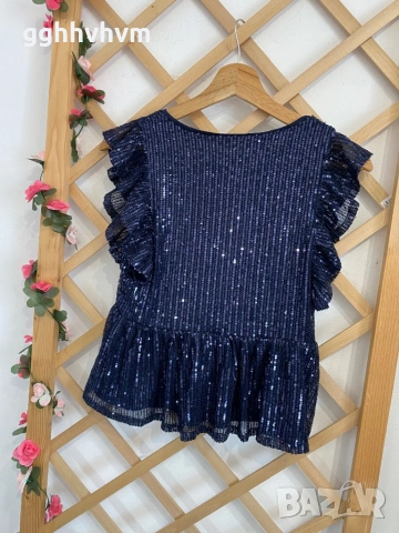 Топ блестящ, снимка 3 - Корсети, бюстиета, топове - 54313178