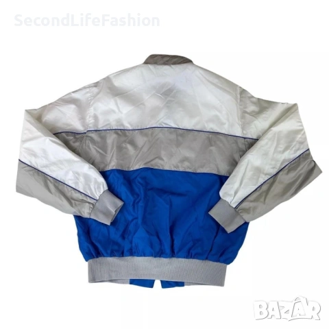 Винтидж яке Dunbrooke Pla-Jac, бяло, синьо, сиво, размер M, произведено в САЩ, снимка 2 - Якета - 53100679