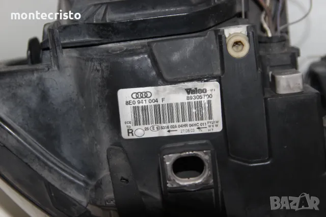 Десен фар Audi A4 B6 (2000-2004г.) ✔️Valeo 8Е0941004F / 8E0941004 / 8E0941030C, снимка 11 - Части - 50138034