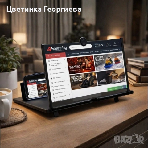 TV166 - 3D Увеличителен екран за смартфон с 5x мащабиране