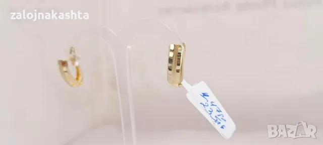 Нови Златни обеци-1,47гр/14кр, снимка 4 - Обеци - 49342087