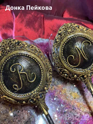 Чаши за вино ръчна изработка - 2 броя, снимка 6 - Сервизи - 47658171