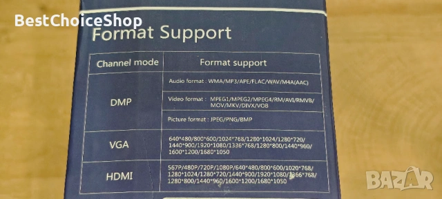 Мини мултимедиен проектор ysametp, full hd, 10000 lumens, hdmi, vga, usb, дистанционно, снимка 2 - Плейъри, домашно кино, прожектори - 54102694