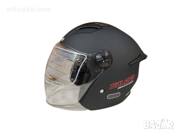 Каска за Мотор/Скутер/АТВ Черна Мат/Лак, снимка 3 - Аксесоари и консумативи - 52131996