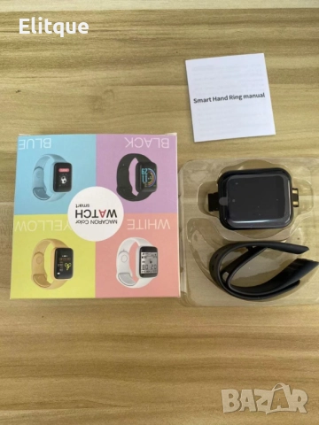 Смарт часовник с всички екстри "Крачки ,Сън , Пулс , Кръвно". Цветове - бял, жълт, черен, син, сив и