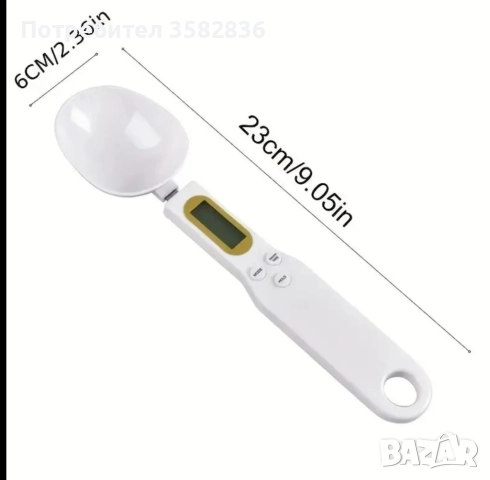 Цифрова кухненска везна с лъжица и LCD дисплей Kolzp – прецизно измерване на съставки, снимка 6 - Аксесоари за кухня - 52287205