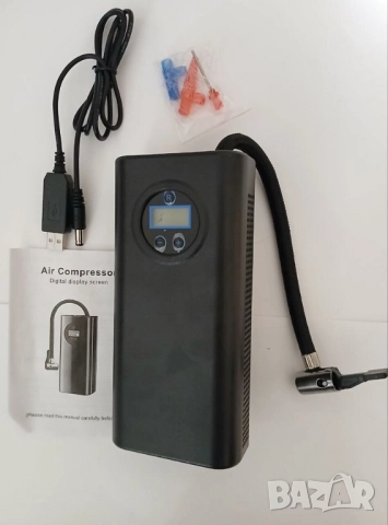 Акумулаторен компресор с цифров дисплей и автоматична функция , снимка 12 - Аксесоари и консумативи - 52352810