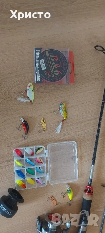 Нов спининг к-т от карбонова въдица с макара влакно клатушки за риболов , снимка 3 - Въдици - 53992630