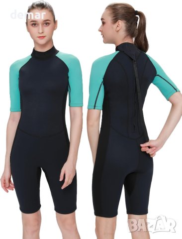 FLEXEL Неопренов водолазен костюм за гмуркане 3 мм, за сърф, плуване, гмуркане - размер S