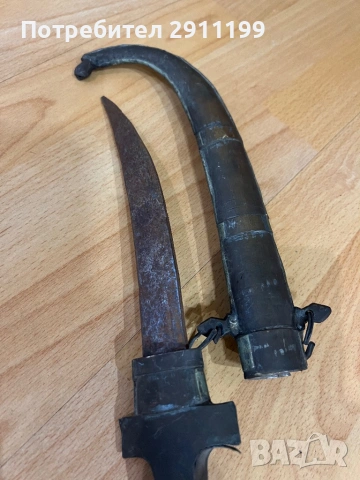 Стара арабска кама / ханджар, снимка 7 - Антикварни и старинни предмети - 54281271