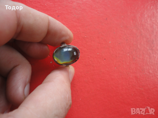 Невероятен сребърен пръстен с камък , снимка 4 - Пръстени - 44619143