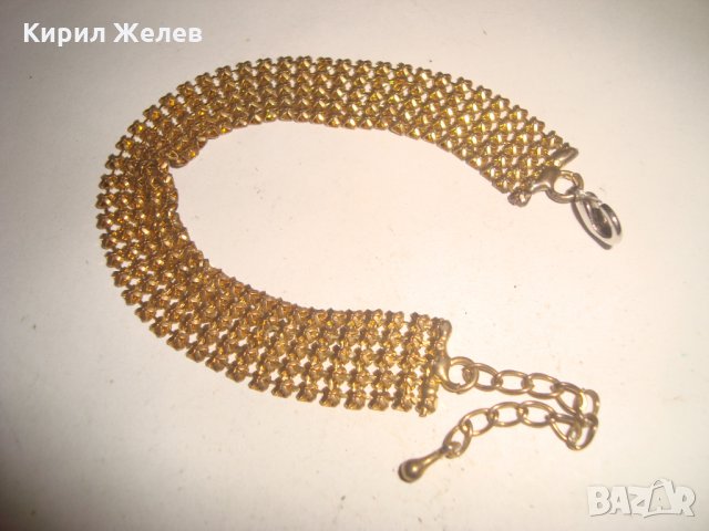 ПОЗЛАТЕНА ФИНА РЕТРО ГРИВНА АРТ ПЛЕТКА 7267