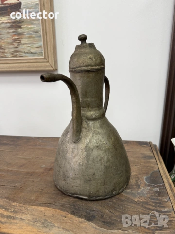 Меден османски ибрик / кана / съд. №7822, снимка 2 - Антикварни и старинни предмети - 53046073