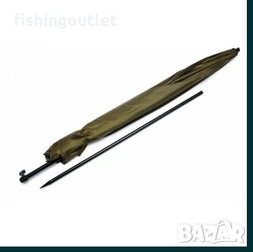  Рибарски шарански чадър Carp Focus 2.50мт + подарък стойка за чадър, снимка 3 - Такъми - 30895218